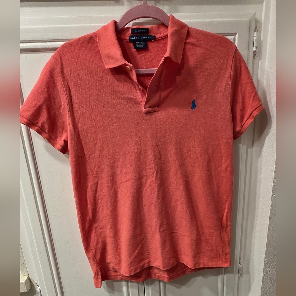 Ralph Lauren Women's Coral Classic Fit Polo ~ Size Medium